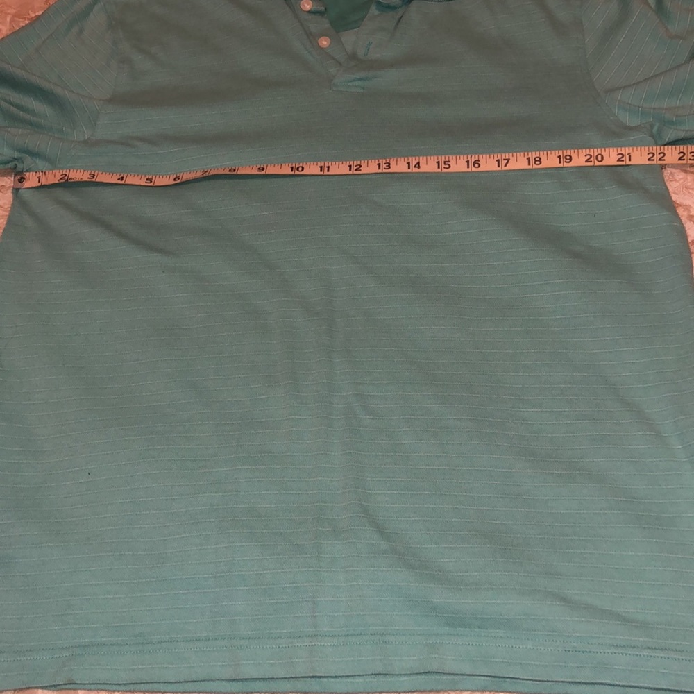 MEN - Blue Stripe Polo - Size Large - Picture 6 of 6